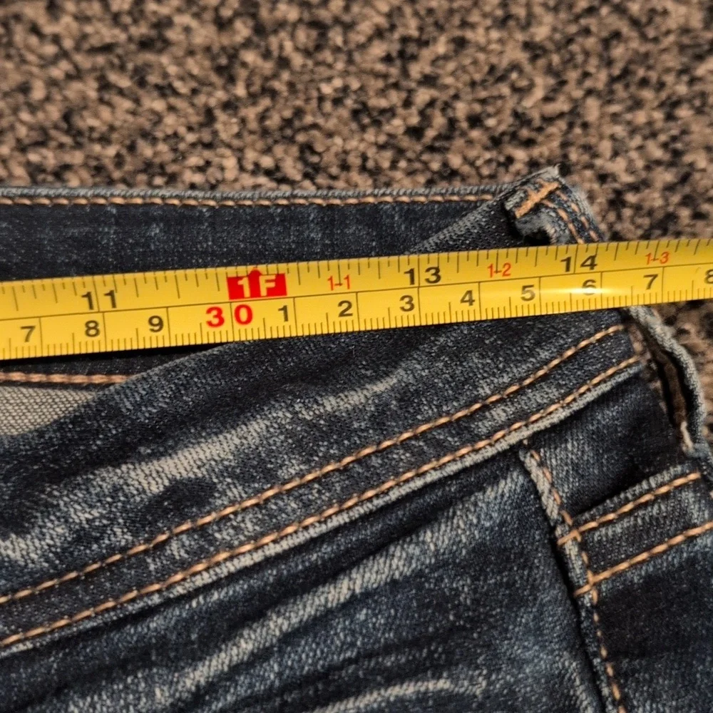 Buckle Black Blue Denim Flare Jeans 25x34 - Picture 9 of 14